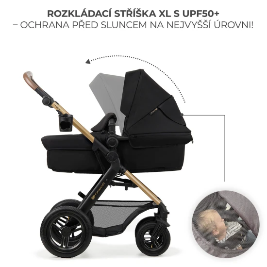 Kombi-Kinderwagen Moov 2 Air 3in1 Pure Black Kinderkraft KSMOOV02BLK0000