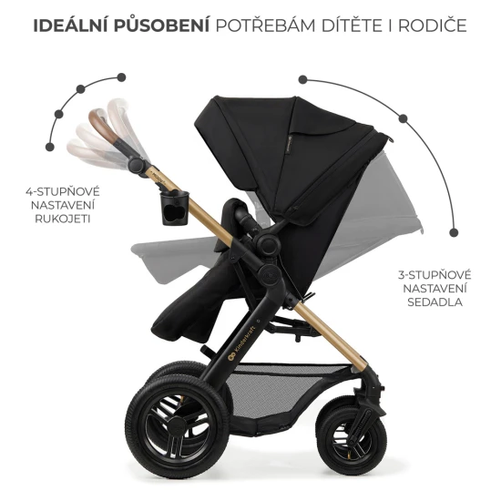 Kombi-Kinderwagen Moov 2 Air 3in1 Pure Black Kinderkraft KSMOOV02BLK0000