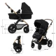 Kombi-Kinderwagen Moov 2 Air 3in1 Pure Black Kinderkraft KSMOOV02BLK0000