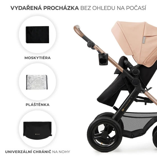 Kombi-Kinderwagen Moov 2 Air 3in1 Sand Beige Kombi-Kinderwagen Moov 2 Air 3in1 Sand Beige Kinderkraft KSMOOV02BEG0000