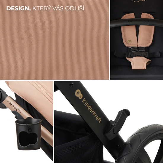 Kombi-Kinderwagen Moov 2 Air 3in1 Sand Beige Kombi-Kinderwagen Moov 2 Air 3in1 Sand Beige Kinderkraft KSMOOV02BEG0000