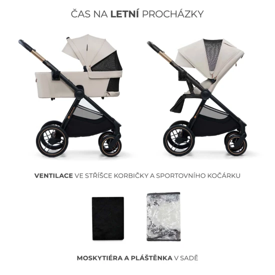 Kombi-Kinderwagen Nea 2 2in1 Beige Kombi-Kinderwagen Nea 2 2in1 Beige Kinderkraft KSNEA002BEG2000
