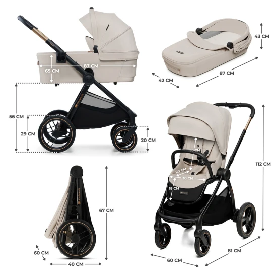 Kombi-Kinderwagen Nea 2 2in1 Beige Kombi-Kinderwagen Nea 2 2in1 Beige Kinderkraft KSNEA002BEG2000