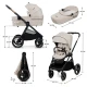 Kombi-Kinderwagen Nea 2 2in1 Beige Kombi-Kinderwagen Nea 2 2in1 Beige Kinderkraft KSNEA002BEG2000