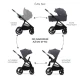 Kombi-Kinderwagen Nea 2 2in1 Dark Grey Kombi-Kinderwagen Nea 2 2in1 Dark Grey Kinderkraft KSNEA002DGR2000