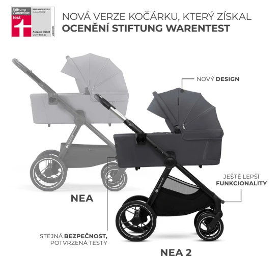 Kombi-Kinderwagen Nea 2 2in1 Dark Grey Kombi-Kinderwagen Nea 2 2in1 Dark Grey Kinderkraft KSNEA002DGR2000