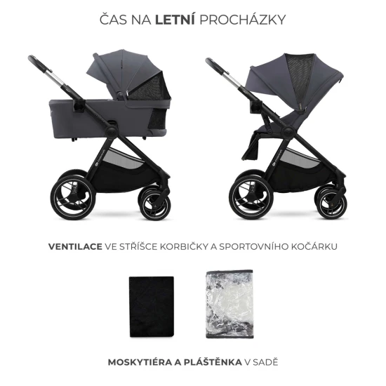 Kombi-Kinderwagen Nea 2 2in1 Dark Grey Kombi-Kinderwagen Nea 2 2in1 Dark Grey Kinderkraft KSNEA002DGR2000