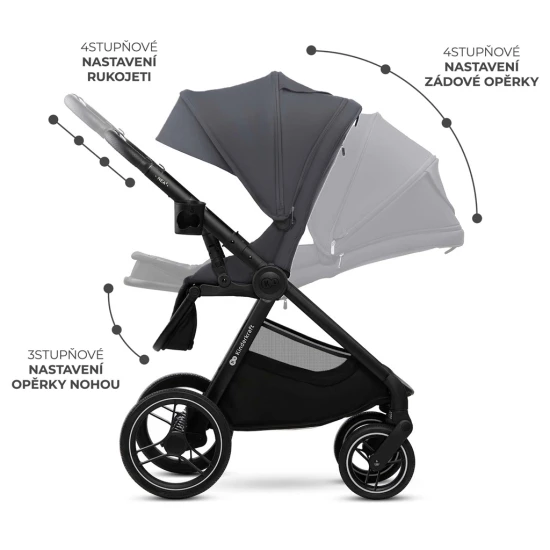 Kombi-Kinderwagen Nea 2 2in1 Dark Grey Kombi-Kinderwagen Nea 2 2in1 Dark Grey Kinderkraft KSNEA002DGR2000