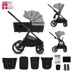 Kombi-Kinderwagen Nea 2 2in1 Lunar Black Bizuu