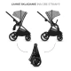 Kombi-Kinderwagen Nea 2 2in1 Lunar Black Bizuu Kinderkraft KSNEA002BLKBI00