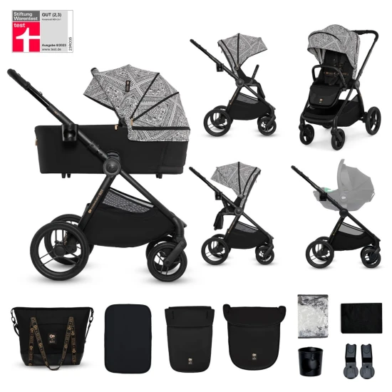 Kombi-Kinderwagen Nea 2 2in1 Lunar Black Bizuu Kinderkraft KSNEA002BLKBI00