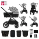 Kombi-Kinderwagen Nea 2 2in1 Lunar Black Bizuu Kinderkraft KSNEA002BLKBI00