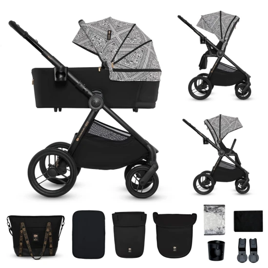 Kombi-Kinderwagen Nea 2 2in1 Lunar Black Bizuu Kinderkraft KSNEA002BLKBI00