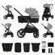 Kombi-Kinderwagen Nea 2 2in1 Lunar Black Bizuu Kinderkraft KSNEA002BLKBI00