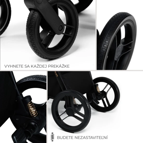 Kombi-Kinderwagen Nea 2 2in1 Lunar Black Bizuu Kinderkraft KSNEA002BLKBI00