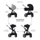 Kombi-Kinderwagen Nea 2 2in1 Midnigth Black Kinderkraft KSNEA002BLK2000