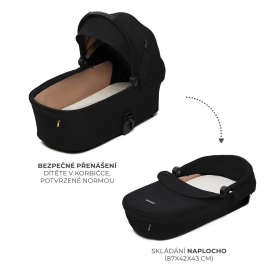 Kombi-Kinderwagen Nea 2 2in1 Midnigth Black Kinderkraft KSNEA002BLK2000