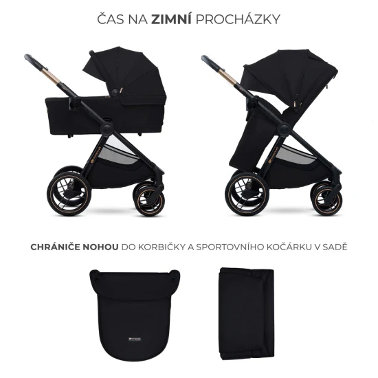 Kombi-Kinderwagen Nea 2 2in1 Midnigth Black Kinderkraft KSNEA002BLK2000