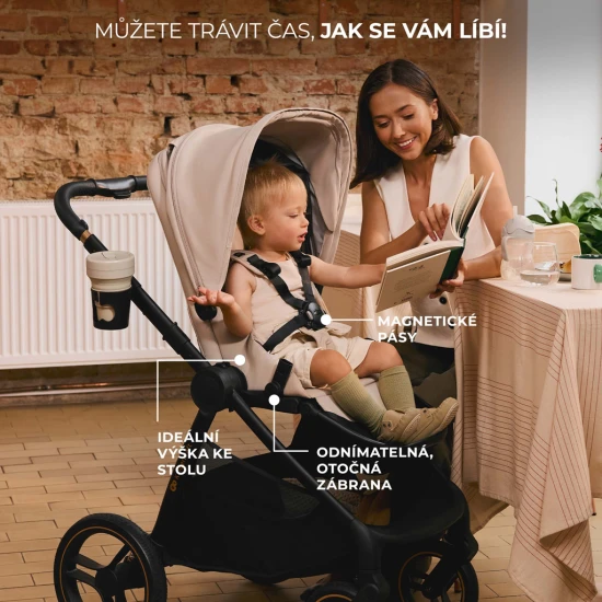 Kombi-Kinderwagen Nea 2 2in1 Midnigth Black Kinderkraft KSNEA002BLK2000