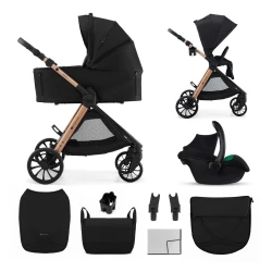 Kombi-Kinderwagen Vesto 2 3in1 Black