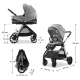 Kombi-Kinderwagen Vesto 2 3in1 Grey Kinderkraft KSVEST02GRY3000