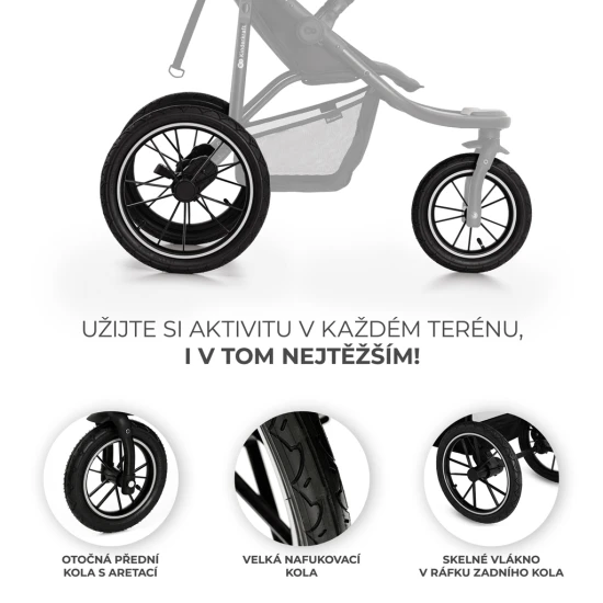 Sport-Kinderwagen Helsi 2 Black Sport-Kinderwagen Helsi 2 Black Kinderkraft KSHELS02BLK0000