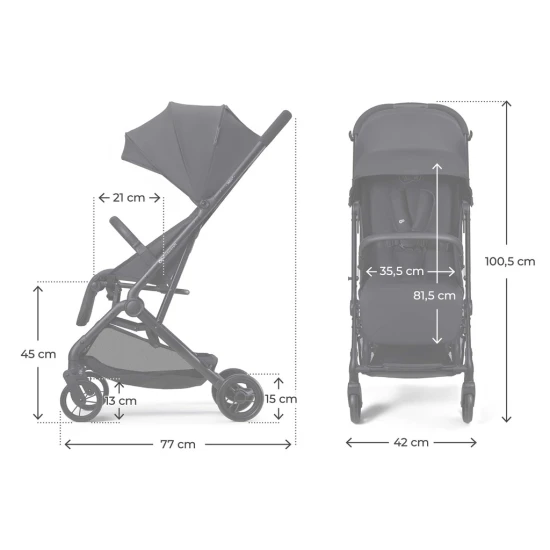 Sport-Kinderwagen Indy 3 Coal Black Sport-Kinderwagen Indy 3 Coal Black Kinderkraft KSINDY03BLK0000