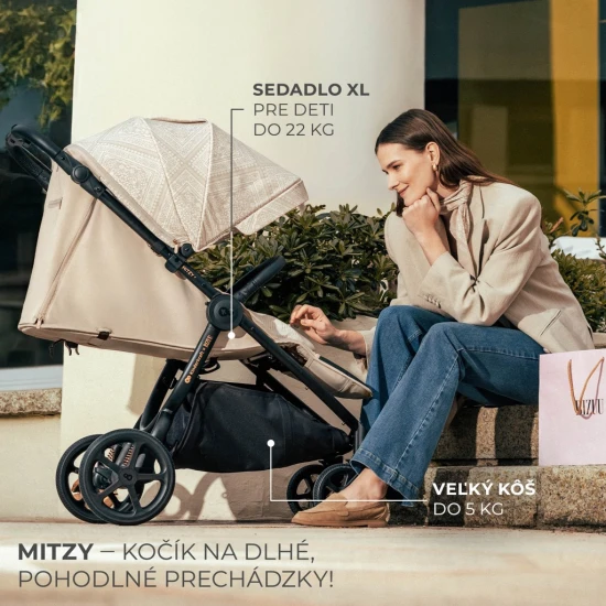 Sportwagen Mitzy Dune Whisper Bizuu Kinderkraft KSMITZ00BEGBI00