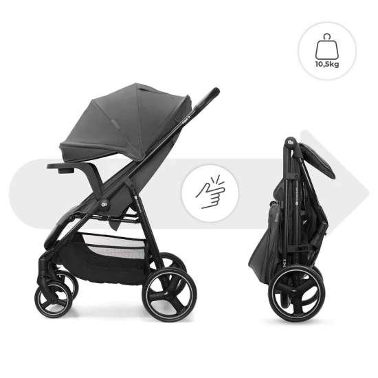 Sport-Kinderwagen Trig 3 Tray Granite Grey Kinderkraft KSTRIG03GRY000T