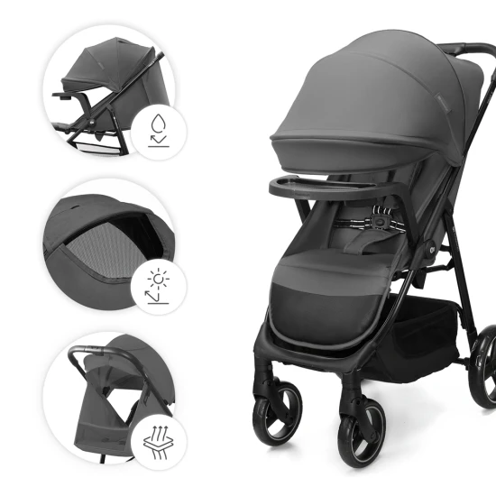 Sport-Kinderwagen Trig 3 Tray Granite Grey Kinderkraft KSTRIG03GRY000T
