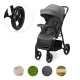 Sport-Kinderwagen Trig 3 Tray Granite Grey Kinderkraft KSTRIG03GRY000T
