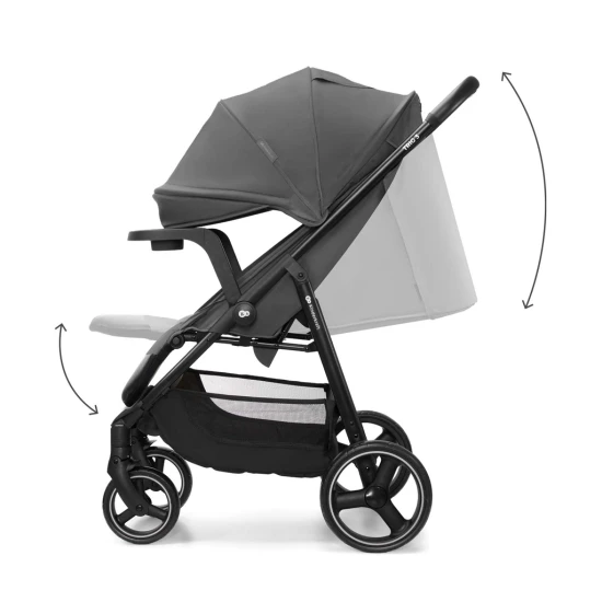 Sport-Kinderwagen Trig 3 Tray Granite Grey Kinderkraft KSTRIG03GRY000T