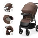 Sport-Kinderwagen Trig 3 Tray Velvet Mocca Sport-Kinderwagen Trig 3 Tray Velvet Mocca Kinderkraft KSTRIG03BRW000T
