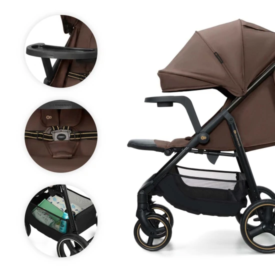 Sport-Kinderwagen Trig 3 Tray Velvet Mocca Sport-Kinderwagen Trig 3 Tray Velvet Mocca Kinderkraft KSTRIG03BRW000T