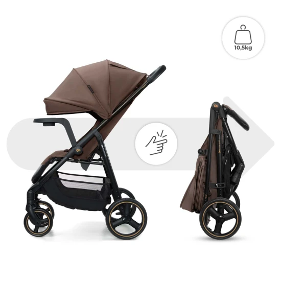 Sport-Kinderwagen Trig 3 Tray Velvet Mocca Sport-Kinderwagen Trig 3 Tray Velvet Mocca Kinderkraft KSTRIG03BRW000T