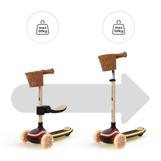 Laufrad und Rutschauto 2in1 Raket Up Beige Kinderkraft KRRAUP00BEG0000