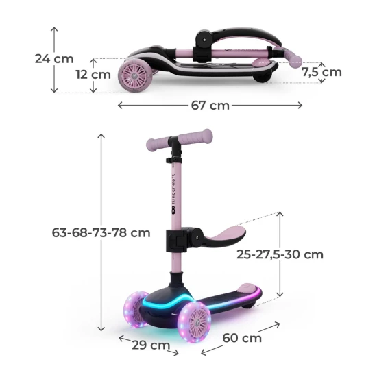 Laufrad und Rutschauto 2in1 Raket Up Pink Laufrad und Rutschauto 2in1 Raket Up Pink Kinderkraft KRRAUP00PNK0000