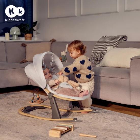 Babyliege Elsu Grey, bis 9 kg Babyliege Elsu Grey, bis 9 kg Kinderkraft KBELSU00GRY0000