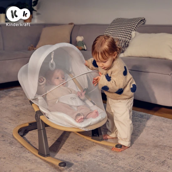 Babyliege Elsu Grey, bis 9 kg Babyliege Elsu Grey, bis 9 kg Kinderkraft KBELSU00GRY0000