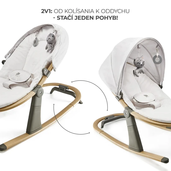 Babyliege Elsu Grey, bis 9 kg Babyliege Elsu Grey, bis 9 kg Kinderkraft KBELSU00GRY0000