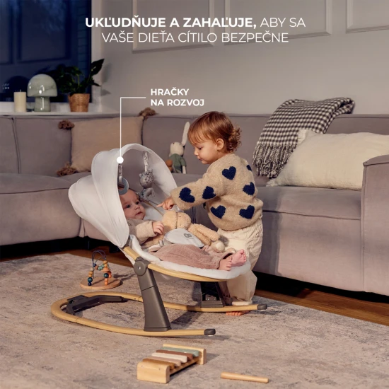 Babyliege Elsu Grey, bis 9 kg Babyliege Elsu Grey, bis 9 kg Kinderkraft KBELSU00GRY0000