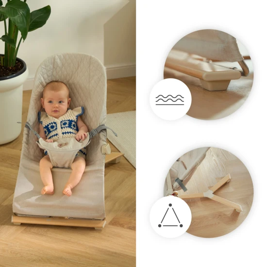 Schaukelliege Mimi Beige wood, bis 9 kg Schaukelliege Mimi Beige wood, bis 9 kg Kinderkraft KBMIMI00WOD0000