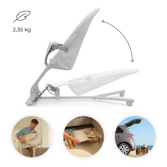 Schaukelliege Mimi Light grey, bis 9 kg Schaukelliege Mimi Light grey, bis 9 kg Kinderkraft KBMIMI00LGR0000