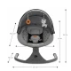 Schaukelliege mit Melodie 2in1 Lumi, bis 9 kg, Premium Dark Grey Kinderkraft KBLUMI02DGR0000