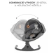 Schaukelliege mit Melodie 2in1 Lumi, bis 9 kg, Premium Dark Grey Kinderkraft KBLUMI02DGR0000