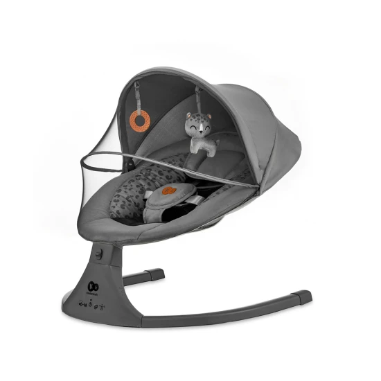 Schaukelliege mit Melodie 2in1 Lumi, bis 9 kg, Premium Dark Grey Kinderkraft KBLUMI02DGR0000