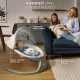 Schaukelliege mit Melodie 2in1 Lumi, bis 9 kg, Premium Dark Grey Kinderkraft KBLUMI02DGR0000