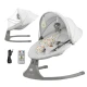 Schaukelliege mit Melodie 2in1 Lumi, bis 9 kg, Premium Light Grey Schaukelliege mit Melodie 2in1 Lumi, bis 9 kg, Premium Light Grey Kinderkraft KBLUMI02LGR0000