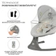 Schaukelliege mit Melodie 2in1 Lumi, bis 9 kg, Premium Light Grey Schaukelliege mit Melodie 2in1 Lumi, bis 9 kg, Premium Light Grey Kinderkraft KBLUMI02LGR0000