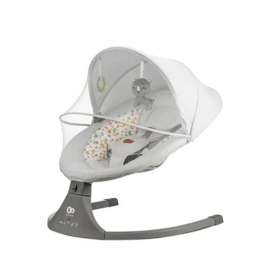 Schaukelliege mit Melodie 2in1 Lumi, bis 9 kg, Premium Light Grey Schaukelliege mit Melodie 2in1 Lumi, bis 9 kg, Premium Light Grey Kinderkraft KBLUMI02LGR0000